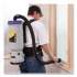 ProTeam Super CoachVac Backpack Vacuum with Xover Telescoping One-Piece Wand, 10 qt Tank Capacity, Gray/Purple (432057)