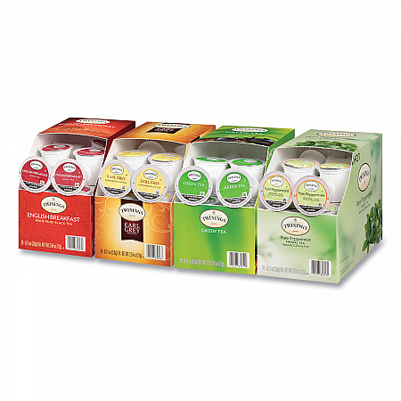 Tea K-Cups, Assorted, 0.11 oz K-Cups, 24/Box, 4 Boxes/Carton (54192)