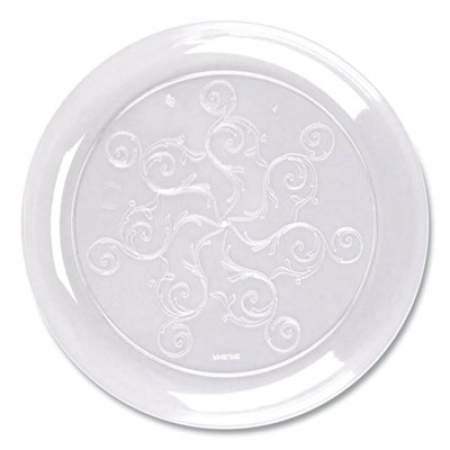 Tablemate Savvi Serve Plastic Dinnerware with Scroll Design, 9 oz, Clear, 20/Pack, 12 Packs/Carton (1023551)