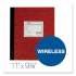 TOPS Laboratory Research Notebook, Quadrille Rule, Red Cover, 11 x 8.5, 100 Sheets (35125)