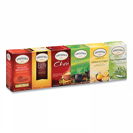 Tea Bags, Assorted, 25/Box (54191)
