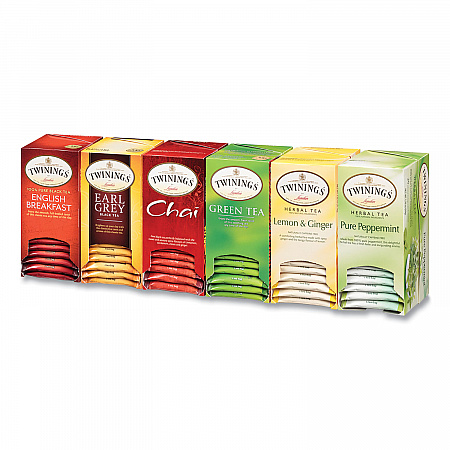Tea Bags, Assorted, 25/Box (54191)
