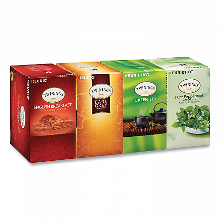 Tea K-Cups, Assorted, 0.11 oz K-Cups, 24/Box, 4 Boxes/Carton (54192)