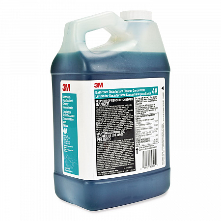 Bathroom Disinfectant Cleaner Concentrate 4A, Baby Powder Scent, 0.5 gal Bottle, 4/Carton (4A)
