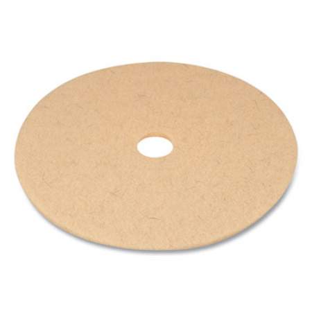 Coastwide Professional Burnishing Floor Pads, 27" Diameter, Tan, 5/Carton (203246)