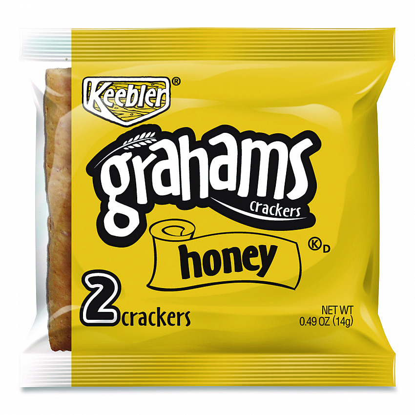 Honey Grahams Crackers, 0.49 oz Bag, 200/Carton (802690)