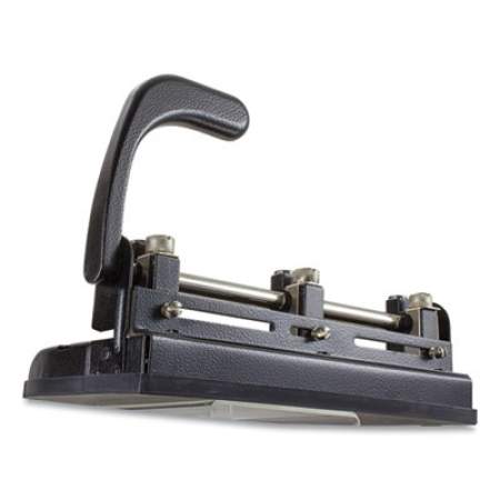 Officemate 32-Sheet Heavy-Duty Two-Three-Hole Punch with Lever Handle, 9/32" Holes, Black (90078)