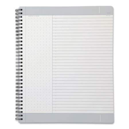 Oxford Idea Collective Action Notebook, Action Ruled, Gray Cover, 11 x 8.25, 80 Sheets (2316265)