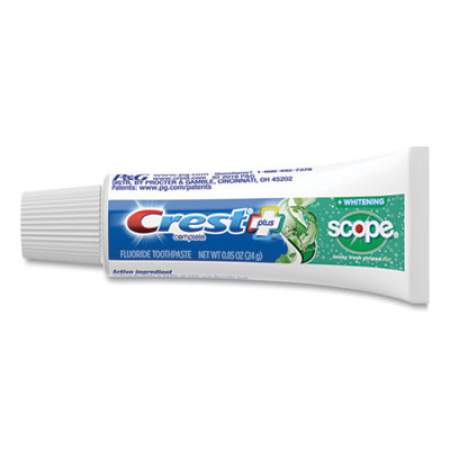 Crest Complete Whitening Toothpaste + Scope, Minty Fresh, 0.85 oz Tube, 36/Carton (38592CT)