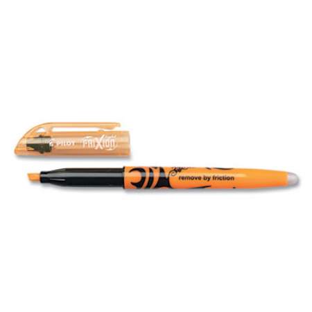 Pilot FriXion Light Erasable Highlighter, Orange Ink, Chisel Tip, Orange/Black Barrel, Dozen (1133247)