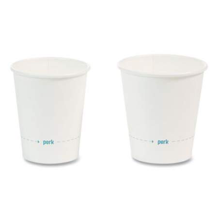 Perk White Paper Hot Cups, 8 oz, 100/Pack (24431632)