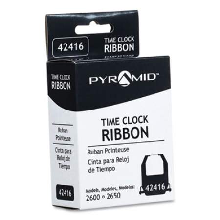 Pyramid Technologies 42416 Time Clock Ribbon, Black