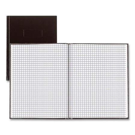 Blueline Professional Computation/Laboratory Notebook, Quadrille Rule, Black Cover, 9.25 x 7.25, 96 Sheets (A9Q)