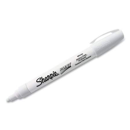 Sharpie Permanent Paint Marker, Medium Bullet Tip, White, 2/Pack (1782041)
