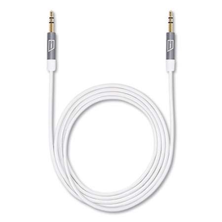 Targus iStore 3.5 mm AUX Audio Cable, 4.9 ft, White (ACC100009CAI)