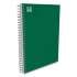 TRU RED Three-Subject Notebook, Medium/College Rule, Green Cover, 9.5 x 5.88, 138 Sheets (24421547)