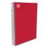 TRU RED Three-Subject Notebook, Medium/College Rule, Red Cover, 9.5 x 5.88, 138 Sheets (24421560)