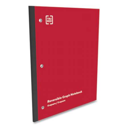 TRU RED Wireless One-Subject Notebook, Quadrille Rule, Red Cover, 11 x 8.5, 80 Sheets (24423020)