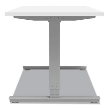Union & Scale Essentials Electric Sit-Stand Desk, 55.1" x 27.5" x 25.9" to 51.5", White/Aluminum (24388476)