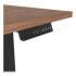 Union & Scale Essentials Electric Sit-Stand Desk, 55.1" x 27.5" x 25.9" to 51.5", Espresso/Black (24388477)