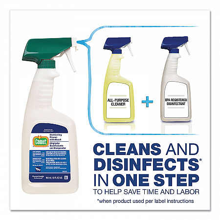 Disinfecting Cleaner with Bleach, Fresh Scent, 32 oz Bottles, 8 Bottles and 2 Trigger Sprayers/Carton (30314CT)