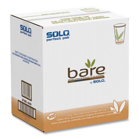 Dart Bare By Solo Eco-Forward Recycled Content Pcf Paper Hot Cups, 16 Oz, 300/ct (OF16RCJ8484)
