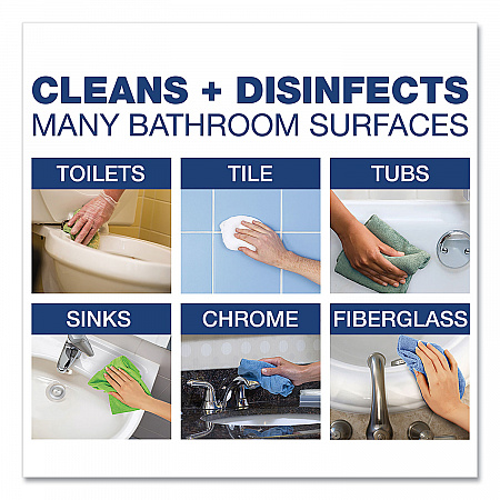 Disinfecting-Sanitizing Bathroom Cleaner, Citrus Scent, 32 oz Trigger Spray Bottle, 6/Carton (19214)