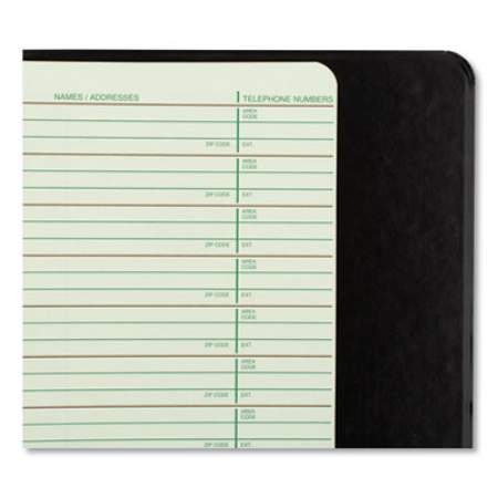 Wilson Jones Looseleaf Phone/Address Book, 1" Capacity, 5.5 x 8.5, Black Vinyl, 80 Sheets (812B)