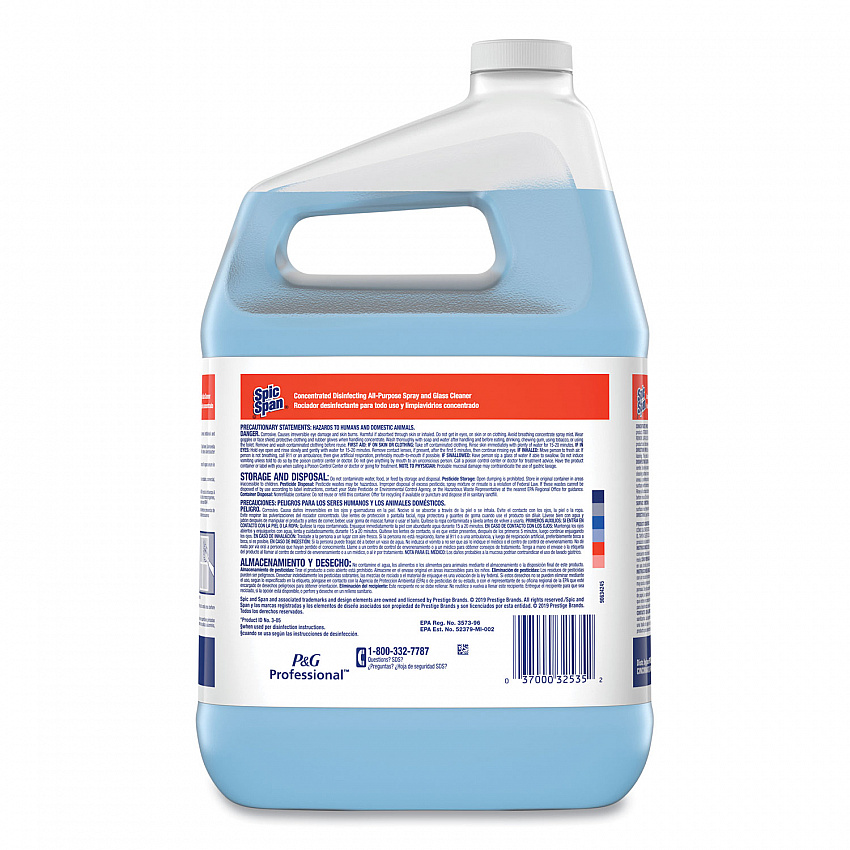Disinfecting All-Purpose Spray and Glass Cleaner, Fresh Scent, Concentrated, 1 gal, 2/Carton (32538)