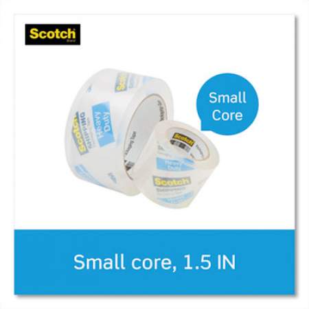 Scotch 3850 Heavy-Duty Packaging Tape with Dispenser, 1.5" Core, 1.88" x 66.66 ft, Clear, 6/Pack (1426)