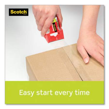 Scotch Sure Start Packaging Tape with Dispenser, 1.5" Core, 1.88" x 22.2 yds, Clear (145)