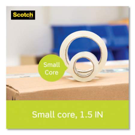 Scotch Sure Start Packaging Tape with Dispenser, 1.5" Core, 1.88" x 22.2 yds, Clear, 6/Pack (1456)