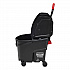 WaveBrake 2.0 Bucket/Wringer Combos, Down-Press, 35 qt, Plastic, Black (FG1863898)