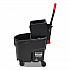 WaveBrake 2.0 Bucket/Wringer Combos, Side-Press, 35 qt, Plastic, Black (FG1863896)
