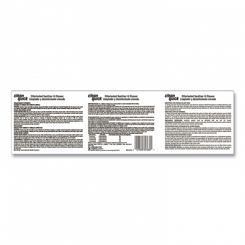Powdered Sanitizer/Cleanser, 10 lb Bucket, 3/Carton (02580)