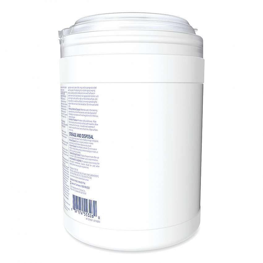 Oxivir TB Disinfectant Wipes, 6 x 6.9, Characteristic Scent, White, 160/Canister, 4 Canisters/Carton (101105152)