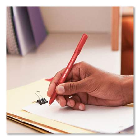 Paper Mate Write Bros. Grip Ballpoint Pen, Stick, Medium 1 mm, Red Ink, Red Barrel, Dozen (2124505)