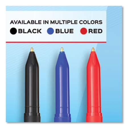 Paper Mate Write Bros. Ballpoint Pen, Stick, Bold 1.2 mm, Black Ink, Black Barrel, Dozen (2124520)