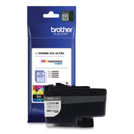 Brother LC3039BK INKvestment Ultra High-Yield Ink, 6,000 Page-Yield, Black