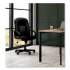 HON HVL601 Series Executive High-Back Leather Chair, Supports Up to 250 lb, 17.44" to 20.94" Seat Height, Black (VL601SB11)