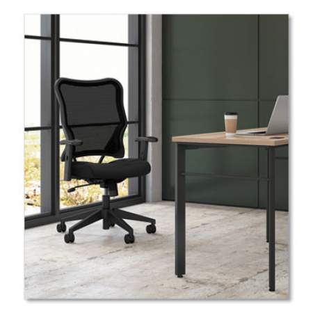 HON VL702 Mesh High-Back Task Chair, Supports Up to 250 lb, 18.5" to 23.5" Seat Height, Black (VL702MM10)