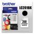 Brother LC201BK Innobella Ink, 260 Page-Yield, Black