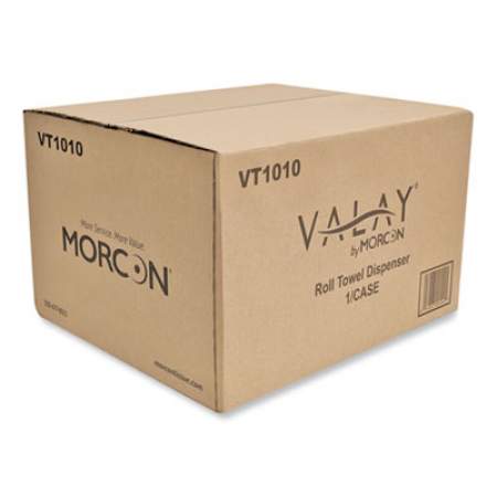 Morcon Valay 10 Inch Roll Towel Dispenser, 13.25 x 9 x 14.25, Black (VT1010)