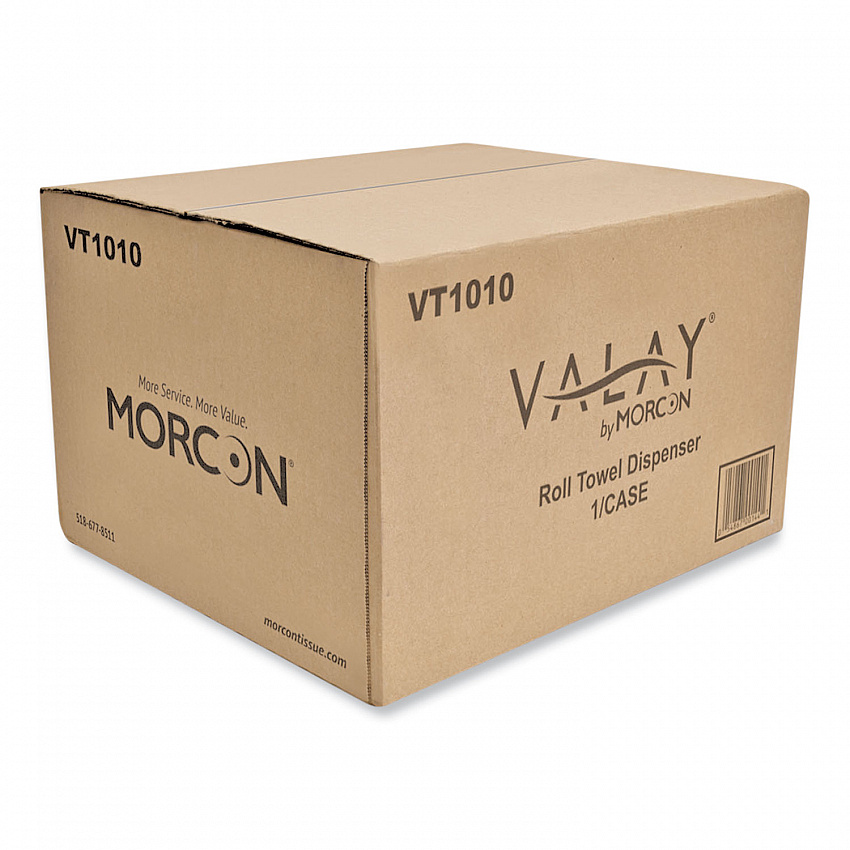 Valay 10 Inch Roll Towel Dispenser, 13.25 x 9 x 14.25, Black (VT1010)