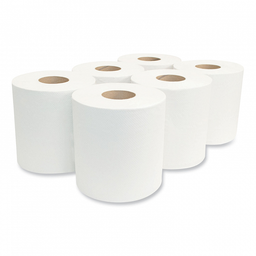 Morsoft Center-Pull Roll Towels, 2-Ply, 6.9" dia, White, 600 Sheets/Roll, 6 Rolls/Carton (C6600)