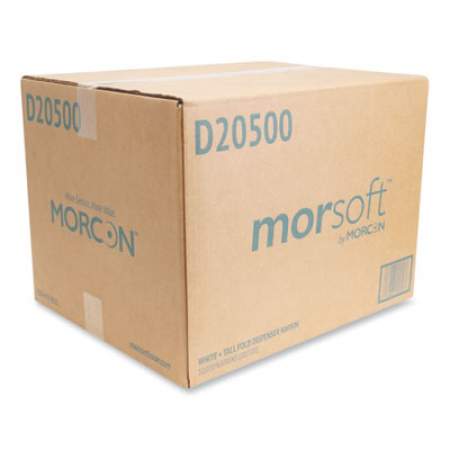 Morcon Morsoft Dispenser Napkins, 1-Ply, 6 x 13.5, White, 500/Pack, 20 Packs/Carton (D20500)