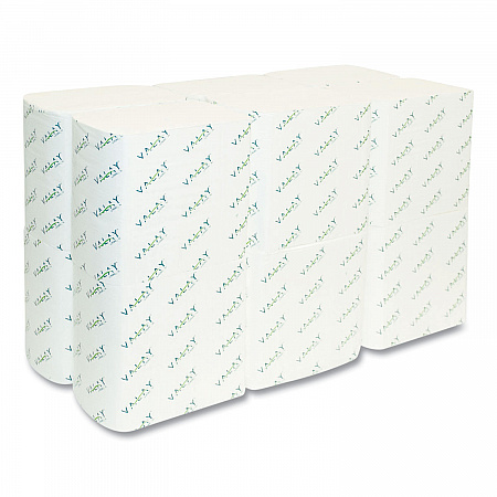 Valay Interfolded Napkins, 1-Ply, White, 6.5 x 8.25, 6,000/Carton (4545VN)