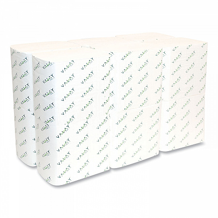 Valay Interfolded Napkins, 2-Ply, 6.5 x 8.25, White, 500/Pack, 12 Packs/Carton (4500VN)