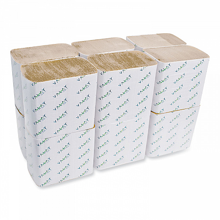 Valay Interfolded Napkins, 1-Ply, 6.3 x 8.85, Kraft, 6,000/Carton (5050VN)