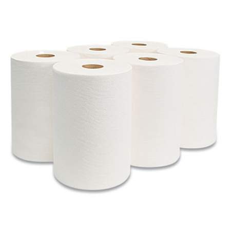 Morcon 10 Inch TAD Roll Towels, 1-Ply, 10" x 550 ft, White, 6 Rolls/Carton (VT106)